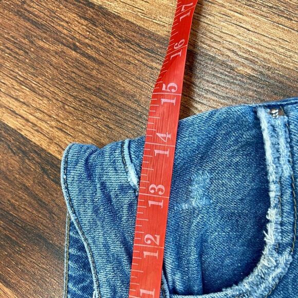 DL1961 Women's Blue Five Pocket Raw Hem High Rise Wide Leg Slate Jeans Size 25 - Picture 8 of 10